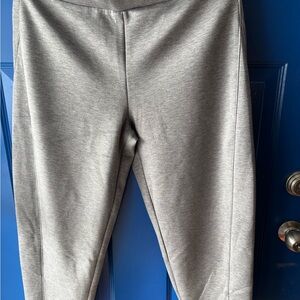 SPANX Air Essentials Barrel Pants Large Medium Grey Heather BNWT